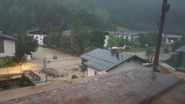 Hochwassereinsatz Saalbach Hinterglemm 23-24.08.2018